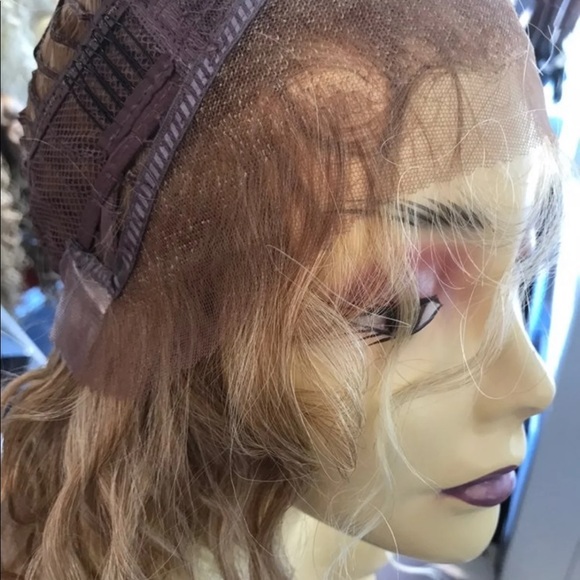 Curly ombré blonde Swisslace Lacefront Wig main image 7